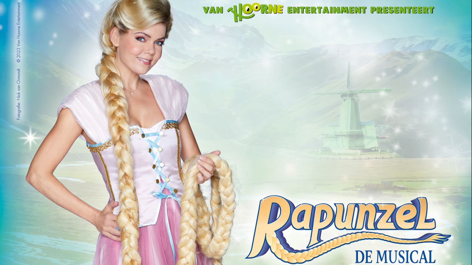 Promobeeld familievoorstelling Rapunzel de Musical van Van Hoorne entertainment in theater Flint Amersfoort