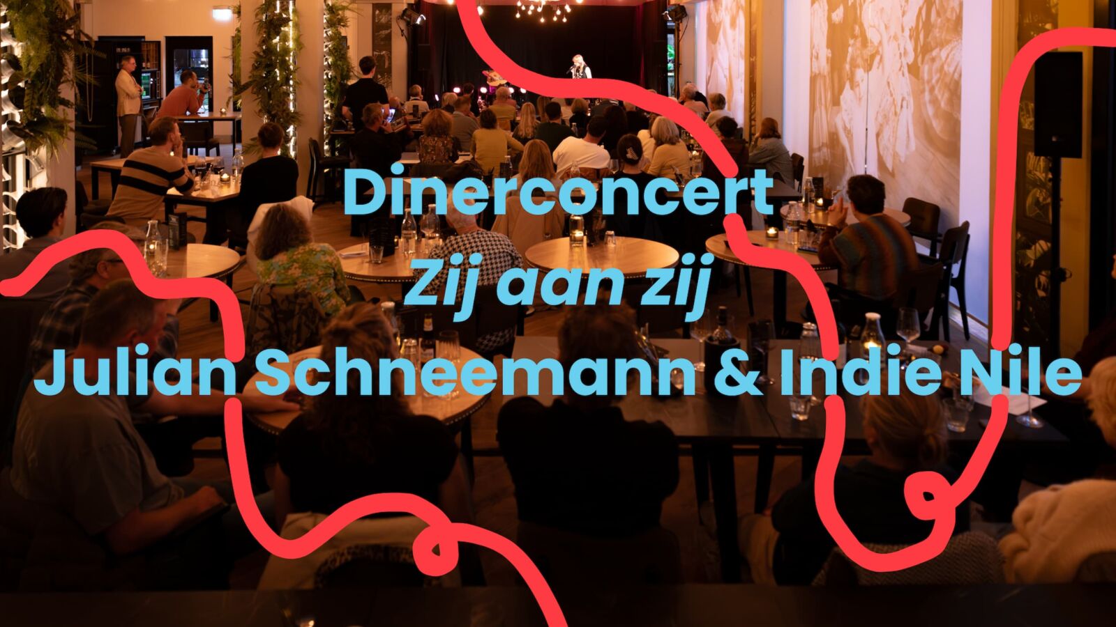 Julian Schneemann en Indie Nile - Dinerconcert - Foto